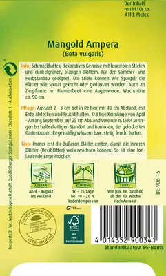 Produktbild von Quedlinburger Saatgut - Mangold Ampera F1 - Samen - 447434
