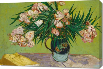 Image de Tableau 90 x 60 cm Oleanders, Van Gogh Vintage pour le salon