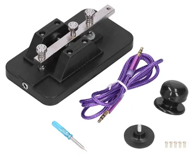 Zdjęcie produktu dla Morsecode Key Telegraph Tapper Handbuch CW-Übungstool-Trainer mit Summer für Anfänger