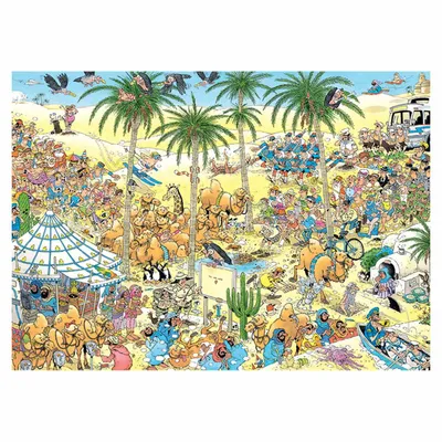 Produktbild von Jan van Haasteren Die Oase - 1000 Teile, 1000 Stück(e), Comics, 12 Jahr(e)