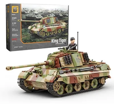 Produktbild von Build Army BRM-00182C König Tiger Schwerer Panzer Tarn-Version