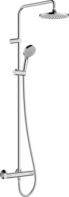 Image de hansgrohe Showerpipe 200 1jet Vernis Blend EcoSmart chrome avec thermostat de douche, 1 pièce.