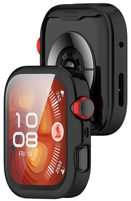 Produktbild von Schutzhülle für Huawei Watch Fit 5 Pro, Bizon Case Watch Felipe, Schwarz
