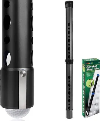 Obrázok produktu pre Hliníkový odpalovač golfových loptičiek na 20 loptičiek s modro-čiernou rukoväťou – golfové príslušenstvo na golfové ihrisko, tréning a cvičenie