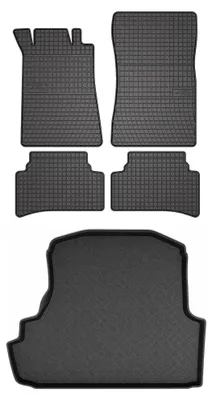 Obrázek produktu pro Gumové autokoberce SolidPRO + vana kufru pro: Mercedes-Benz třída C W202 1993-2000 sedan 5 ks