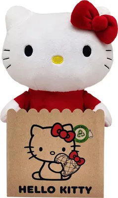 Obrázok produktu pre Pluszowa Figurina Hello Kitty w Czerwonej Sukience 24 cm - Sanrio