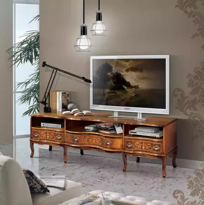 Obrázek produktu pro tv police komoda klasický dřevěný nábytek design rtv stojan nábytek komody