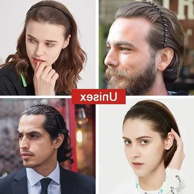 Schwarze Wavy Spring Haarbänder für, Hauptbild