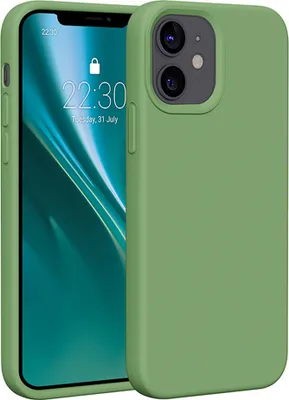 Produktbild von Etteri Silikonhülle für iPhone 12 / 12 Pro 6,1" Handyhüllen Hellgrün