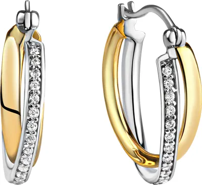 Produktbild von Celesta Silber Ohrring 925/- Sterling Silber 1,8cm mehrfarbig Zirkonia 360210253-1