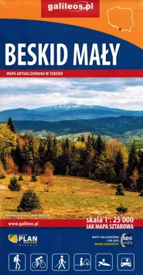 Immagine prodotto di Beskid Mały 1:25.000. Mappa turistica. Galileos
