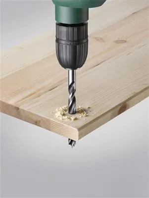 Zdjęcie produktu dla kwb 514200, Wiertarka, Zestaw wierteł, Drewno, Trzpień cylindryczny, 3, 4, 5, 6, 8, 10, 1 Senker 90, Czarny