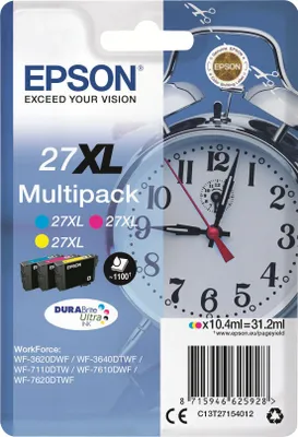 Produktbild von Epson DURABrite Ultra Ink 27 XL Multipack (3 Farben) T 2715