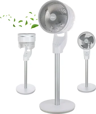 Produktbild von Zilan Standventilator leise mit Fernbedienung kraftvoller Ventilator mit Timer 60W energiesparend 3 Stufen hoher Luftdurchsatz oszillierend Bodenventilator Aircooler Standlüfter