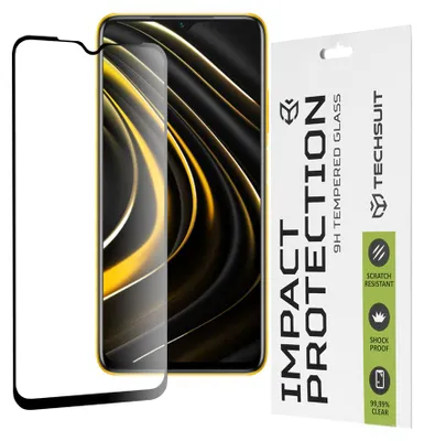 Obrázek produktu pro Techsuit Full Cover Impact Protection Screen Protector pro Xiaomi Redmi 9T / Xiaomi Poco M3 - Black