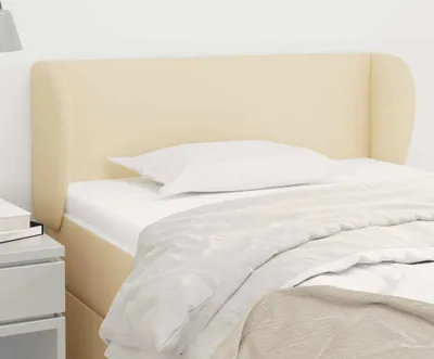 Produktbild von The Living Store Kopfteil mit Ohren Creme 103x23x78/88 cm Stoff