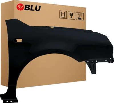 Immagine prodotto di BLU Parafango compatibile con VW Volkswagen Lupo LC9Z Destra Szchwarz BlackMagic | 1998-2005 | Anteriore | Verniciato | Pronto per il montaggio | Acciaio