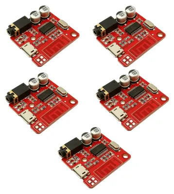 5er-Pack Bluetooth 4.1 Audio-Empfängerplatine, 5 V, Stereo, MP3-Decoder