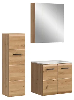 Produktbild von Bad Set Ice 8 | 3-teilig | Artisan Oak ohne Beleuchtung
