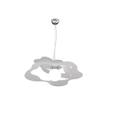Zdjęcie produktu dla Nowoczesna lampa wisząca Ripples Metal Grey 1 Light E27 D.50Cm