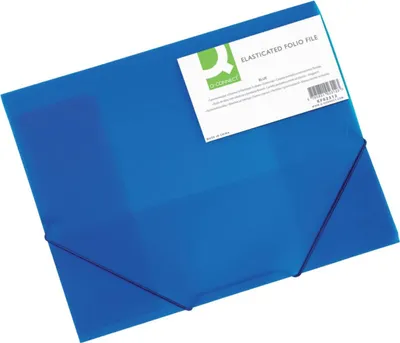 Produktbild von Plastový obal s gumičkou Karton PP Opaline, modrý