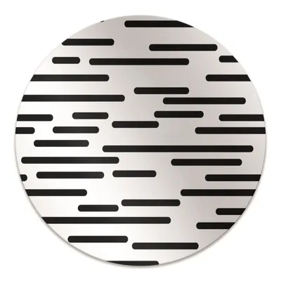 Produktbild von Rundmatte - Stuhlunterlage Bürostuhlunterlage - Rund Ø 100 cm - Bodenmatte - Fußmatte - Gestrichelt