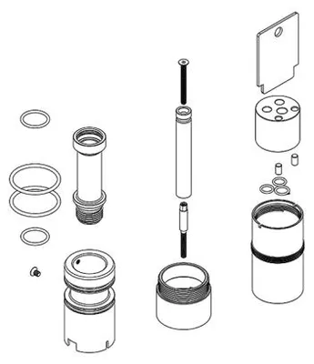 Produktbild von Herzbach MODUL7 Verlängerung 30mm Hebelmischer 2/3 Verbraucher