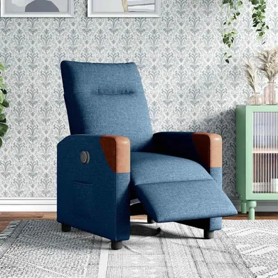 Immagine prodotto di vidaXL Recliner Tessuto blu elettrico