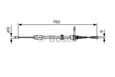 Produktbild von BOSCH 1 987 482 022 Handbremsseil
