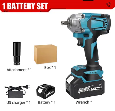 Immagine prodotto di Avvitatore a percussione a batteria - Motore brushless - 1200 Nm - 21 V - Attacco quadrato da 1,27 cm - 1 batteria