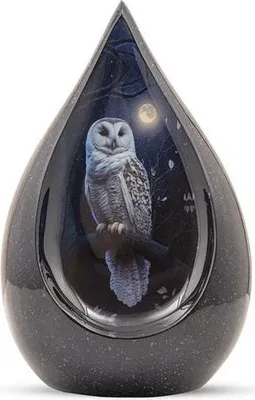 Immagine prodotto di Urna Ace Unique - 3 litri - Forma a goccia - Urna in metallo per umani e animali domestici - Urna commemorativa - Urna decorativa
