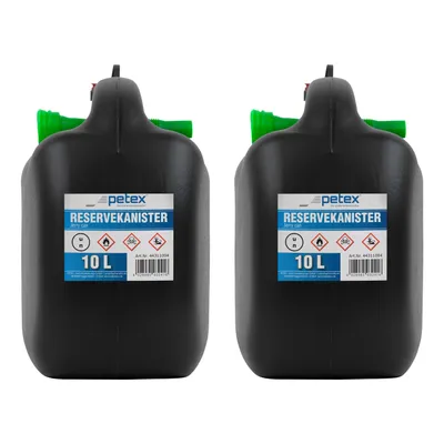 Produktbild von PETEX Reserve-Kraftstoff Kanister, schwarz, 2x 10 Liter = 20 Liter