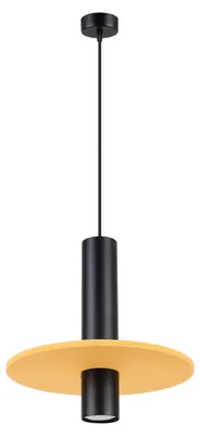 Produktbild von Hängeleuchte PELTA 1 schwarz/gelb