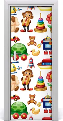 Produktbild von Tulup Türaufkleber 75x205 cm Dekorative Aufkleber Selbstklebend Wasserdichte Tapete Abnehmbar Schlafzimmer Wohnzimmer Wohnkultur - Spielzeug Wand