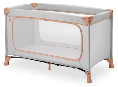 Imagen del producto de Cama de viaje para niños Hauck Dream N Play Plus, con bolsa de transporte y gran túnel de juego, plegable de forma compacta, color Dusty Cork