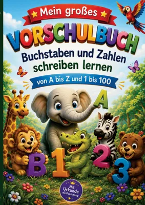 Produktbild von Mein großes Vorschulbuch - Buchstaben und Zahlen schreiben lernen