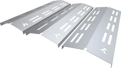 Produktbild von Gasgrill Edelstahl Brennerabdeckung passend für Enders Boston Pro 3 4 Boston 6, Farbe:3 Leisten Gebürstet Flame