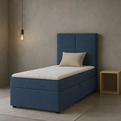 Zdjęcie produktu dla Łóżko kontynentalne TOKYO 90×200 cm – kompaktowy komfort w eleganckiej formie - materiał Quelle - 90x200cm