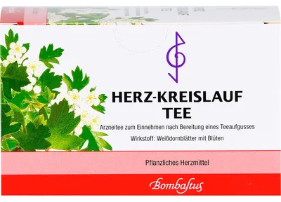 Produktbild von Bombastus Herz-Kreislauf-Tee, 20 St. Filterbeutel