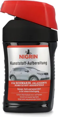 Produktbild von NIGRIN Kunststoff-Aufbereitung Color schwarz 300ml - Reinigt & färbt (1er Pack)