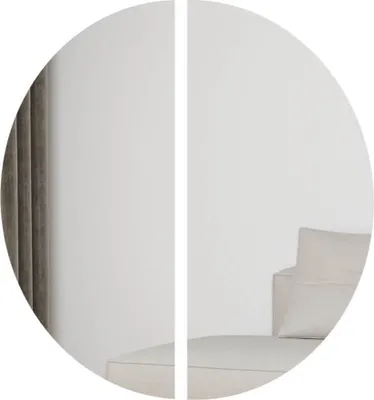 Produktbild von Furniture24 Trend Ts-07 Oval Spiegel 90 X 90 Cm Wandspiegel Mit Led