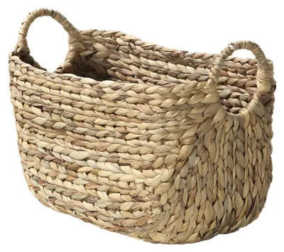 Immagine prodotto di Calicosy - Cesto in Giacinto d'acqua con manici - L 40 cm x P 23 cm x H 26 cm