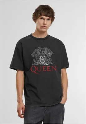 Image de T-shirt pour homme Mr. Tee Queen Logo Vintage Washed Loose Tee noir - L