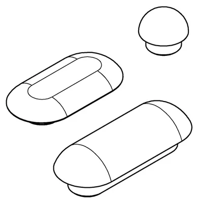 Obrázek produktu pro 102905SH00 Tlumič nárazů 102905 pro WC sedátka 39330002/39331002/39577001 alpská bílá