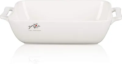 Immagine prodotto di Piatto da forno della serie Sandra Rich Casserole in porcellana bianca