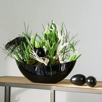 Produktbild von 10 Schwarze Gänseeier Ausgeblasen Osterdeko Naturprodukt, 10 Stück