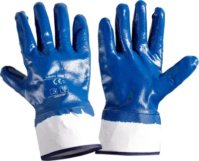 Obrázek produktu pro Salzstoffhandschuhe Marineblau L220910P, 12 Paar, "10", Ce, Lahti