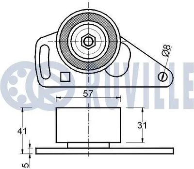 Produktbild von RUVILLE 3453004 Steuerkettenspanner für OPEL Astra G CC (T98) Zafira A (T98) Vectra C Caravan (Z02) Vectra C Limousine (Z02) Astra G Caravan (T98)