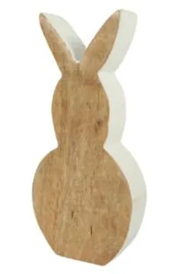 Produktbild von Kein Markenhase Holz weiß 18 cm | 6 Stück