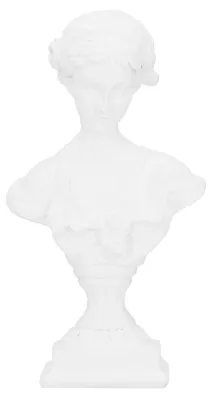 Griechische Göttin Büste Statue aus Harz, Weiß, 23 cm, Dekoration